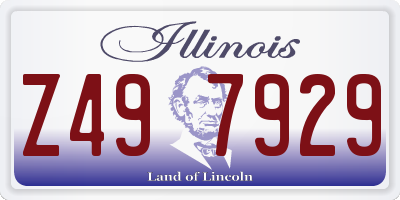 IL license plate Z497929