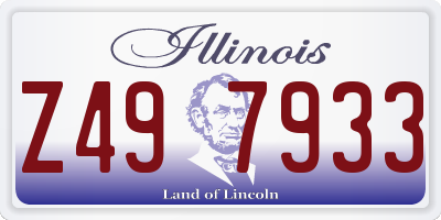 IL license plate Z497933