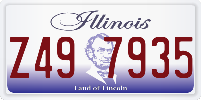 IL license plate Z497935