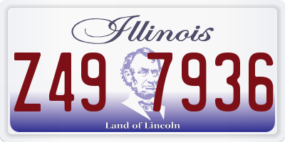 IL license plate Z497936