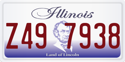 IL license plate Z497938