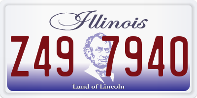 IL license plate Z497940