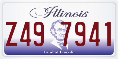IL license plate Z497941