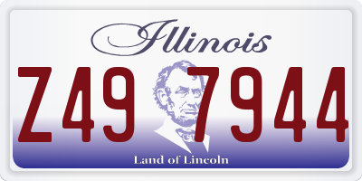 IL license plate Z497944