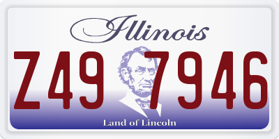 IL license plate Z497946