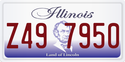 IL license plate Z497950