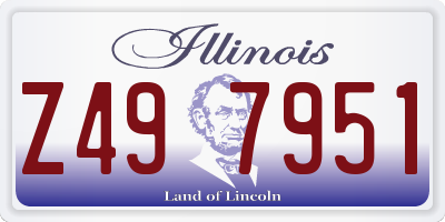 IL license plate Z497951