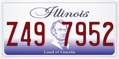IL license plate Z497952