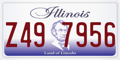 IL license plate Z497956