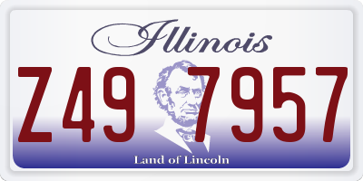 IL license plate Z497957