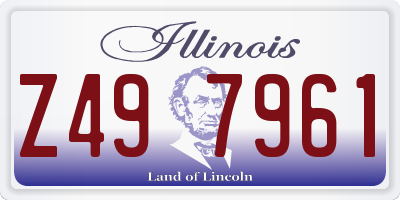 IL license plate Z497961