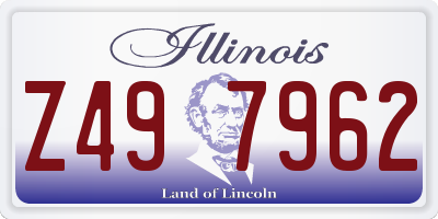 IL license plate Z497962
