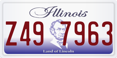 IL license plate Z497963