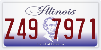 IL license plate Z497971