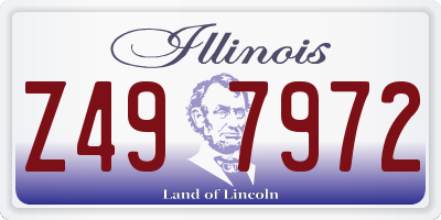 IL license plate Z497972