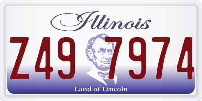 IL license plate Z497974