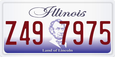 IL license plate Z497975