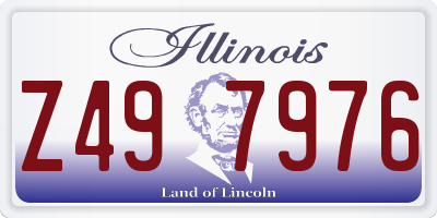 IL license plate Z497976