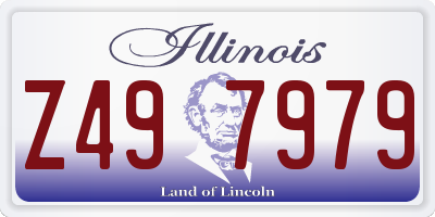 IL license plate Z497979