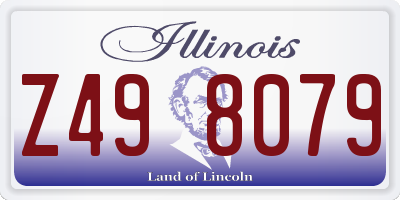 IL license plate Z498079