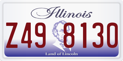 IL license plate Z498130