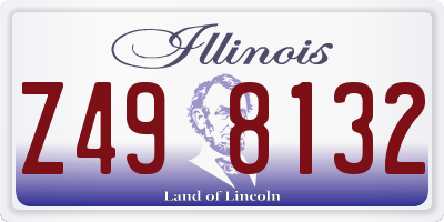 IL license plate Z498132