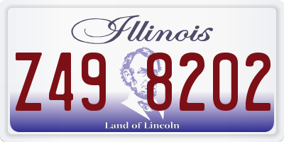 IL license plate Z498202