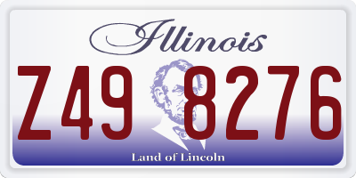 IL license plate Z498276