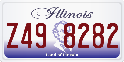IL license plate Z498282