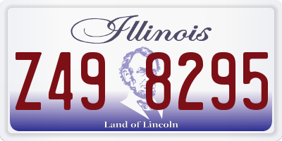 IL license plate Z498295