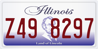 IL license plate Z498297