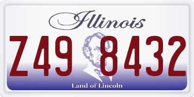 IL license plate Z498432