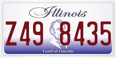 IL license plate Z498435
