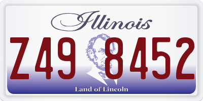 IL license plate Z498452