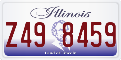 IL license plate Z498459