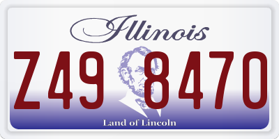 IL license plate Z498470