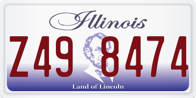 IL license plate Z498474