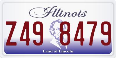 IL license plate Z498479