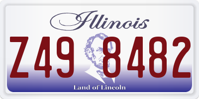 IL license plate Z498482