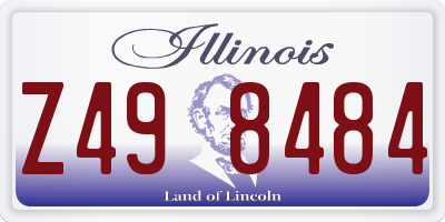 IL license plate Z498484