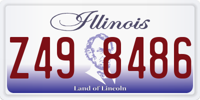 IL license plate Z498486