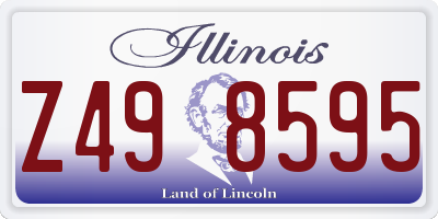 IL license plate Z498595