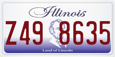 IL license plate Z498635