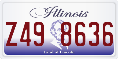 IL license plate Z498636