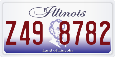 IL license plate Z498782