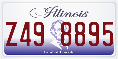 IL license plate Z498895