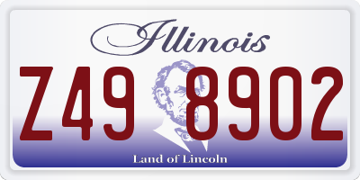 IL license plate Z498902