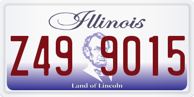 IL license plate Z499015