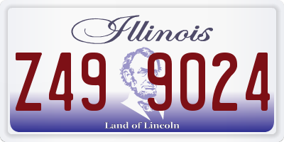IL license plate Z499024