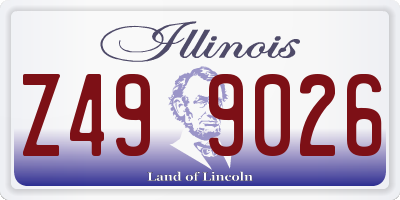 IL license plate Z499026